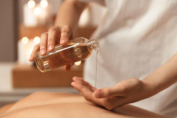 Using massage oil